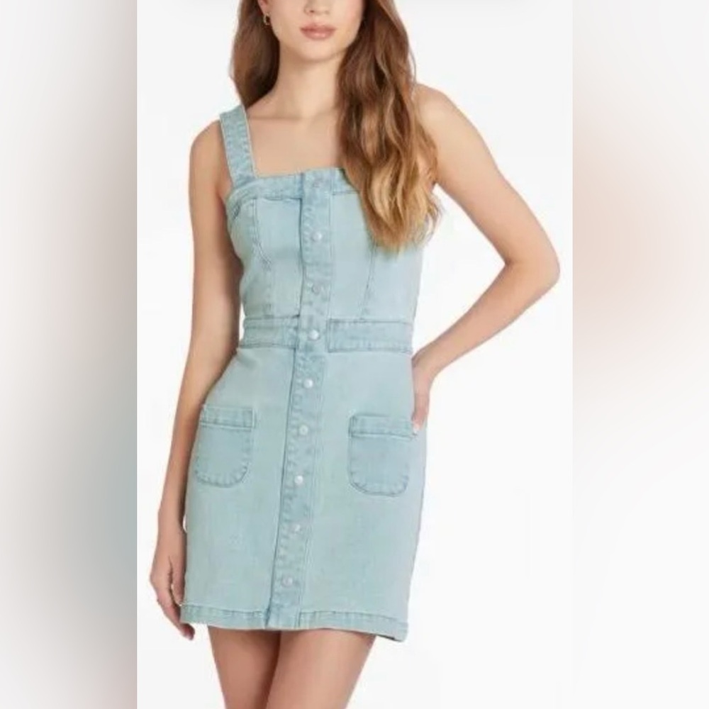 Amanda Uprichard Denim Blue Mini Dress